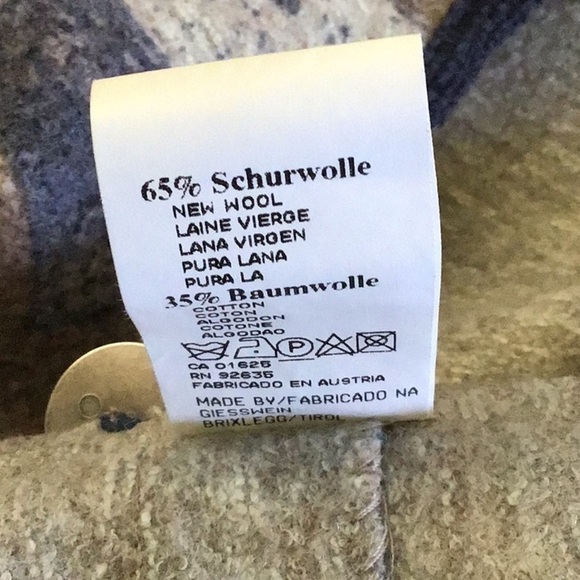 GIESSWEIN blue floral wool cardigan size 14 - Picture 9 of 11